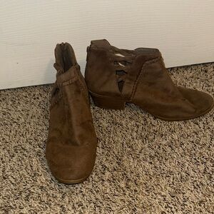 Soda Brown Ankle Boots